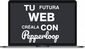 Crea tu futura web página web website sitio web con Pepperloop